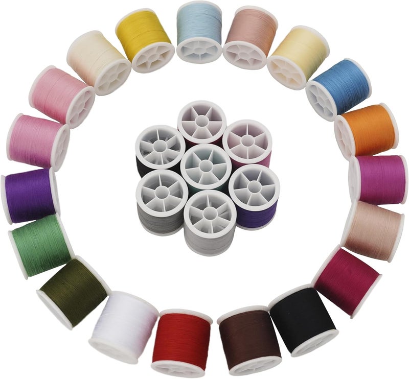 LRDCREEE 56 Spools Sewing Thread Kit for Hand Sewing and Machine Sewing Use, Colorful Polyester Thread Set 100 Yards Per Spool, 5600 Yards Total - Image 5